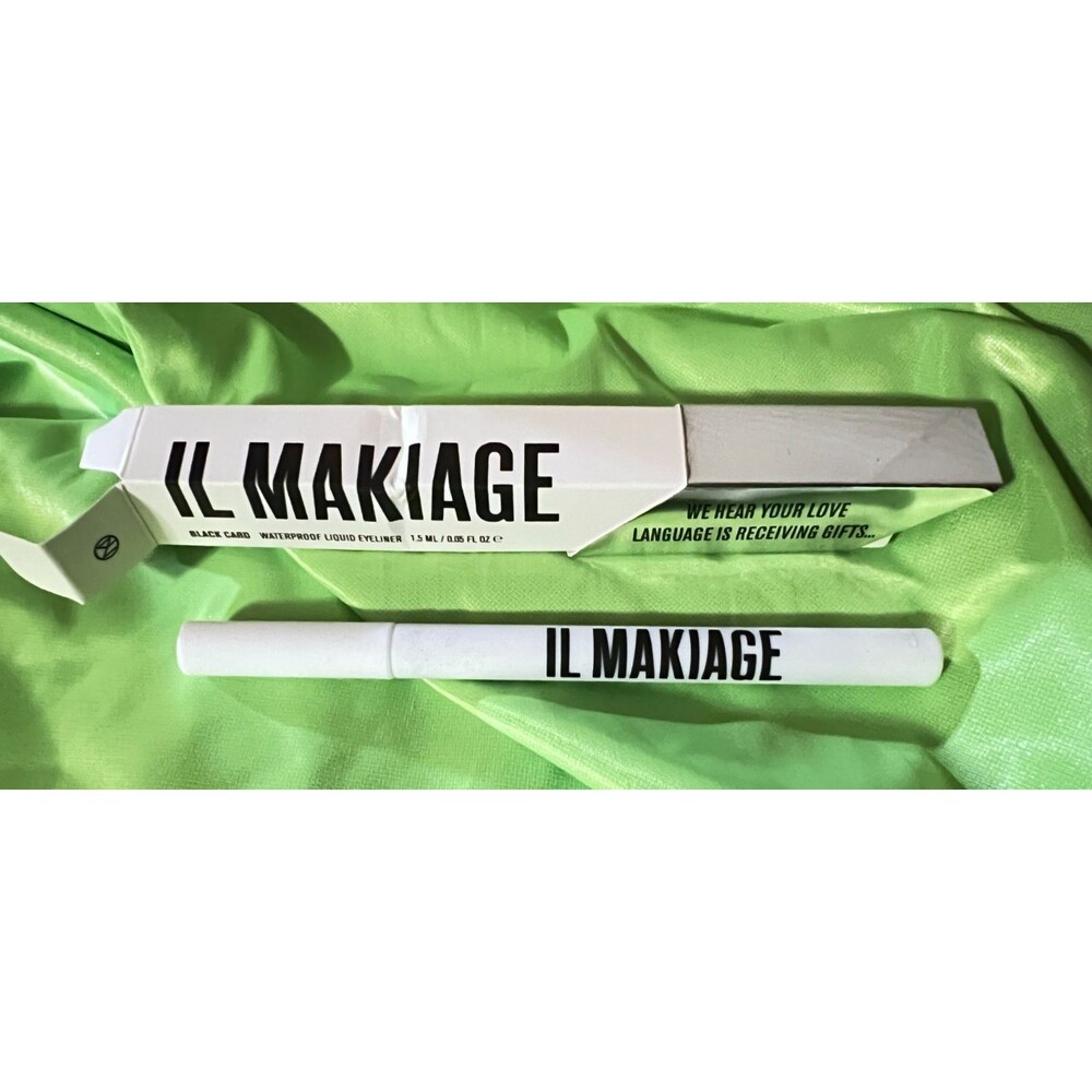 IL MAKIAGE Black Card WATERPROOF Liquid Eyeliner Full Size NIB